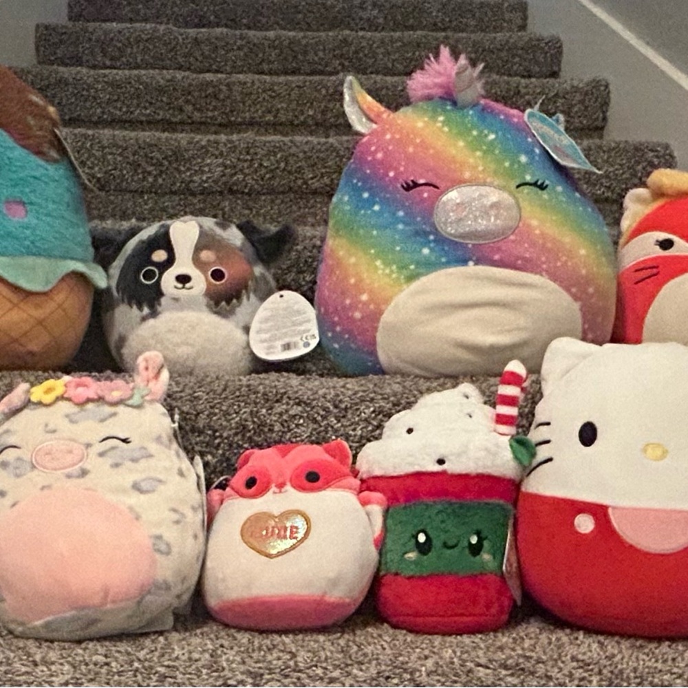 Squishmallows Rainbow Unicorn Plush - Pastel Rainbow